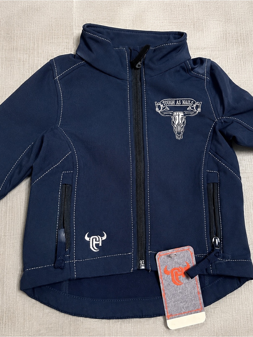 12m Kids cowboy hardware Softshell Jacket with 'Tough As Nails